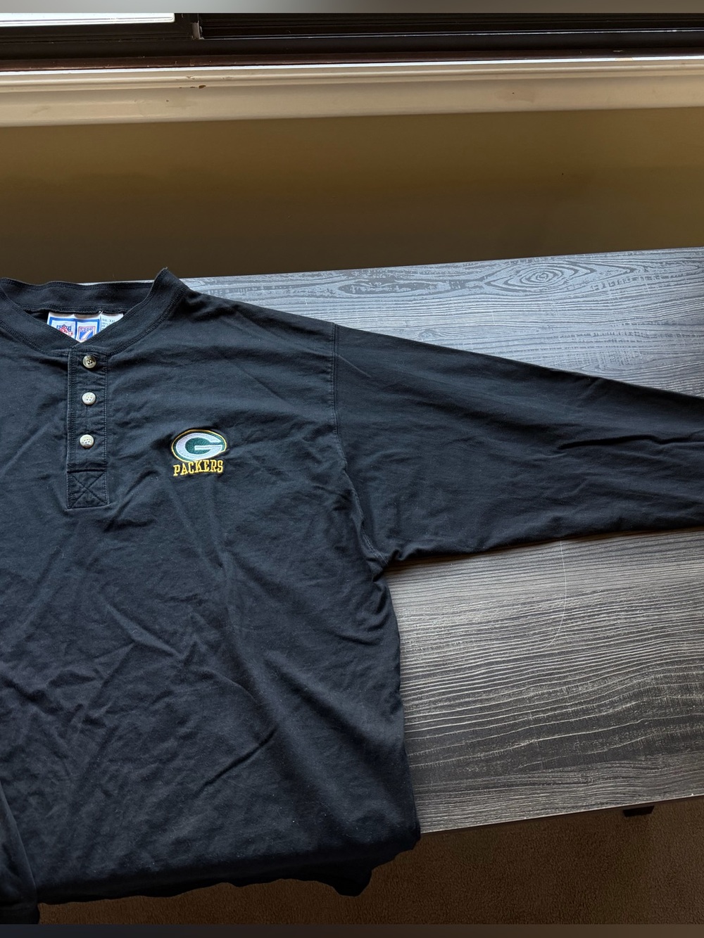 Vintage Packers Henley Long-Sleeve Shirt